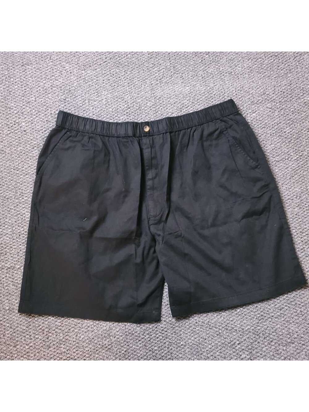 KingSize Pull On Shorts Mens XL 38 Elastic Big Tall Khaki LL Chino Black y2K